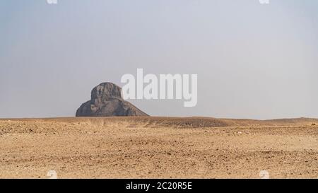 The Black Pyramid was built by King Amenemhat III during the Middle Kingdom of Egypt 2055-1650 BC. It is one of the five remaining pyramids of the ori Stock Photo