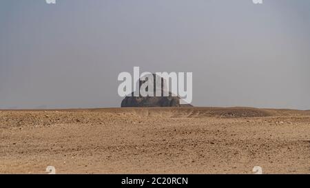 The Black Pyramid was built by King Amenemhat III during the Middle Kingdom of Egypt 2055-1650 BC. It is one of the five remaining pyramids of the ori Stock Photo