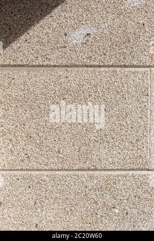 Background of granite stone wall on outdoor. Bush finish Stock Photo