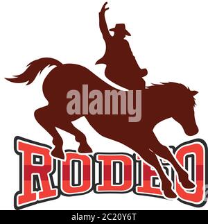rodeo logo for your sport business, vector illustration Stock Vector