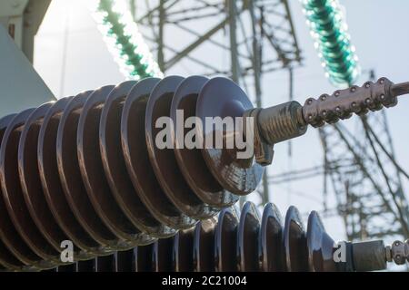 high voltage - isolator Stock Photo