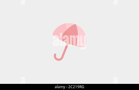 umbrella summer icon symbol vector minimal design  Stock Vector
