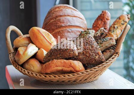 bread basket Stock Photo