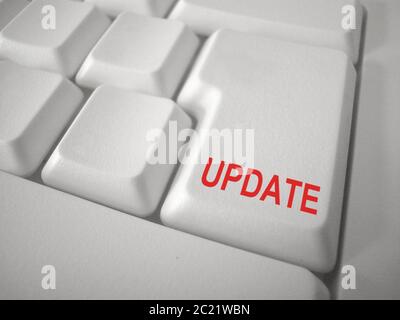 Keybord Button Update Stock Photo - Alamy