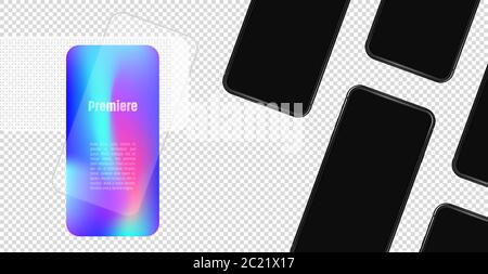 Template of landing page Stock Vector