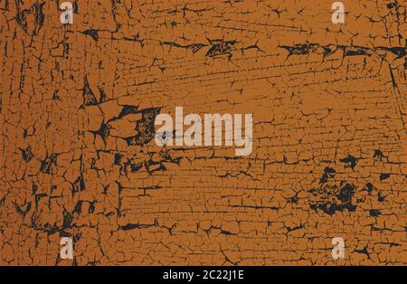Distressed overlay texture of beige rusted peeled metal. grunge background. abstract halftone vector illustration Stock Vector