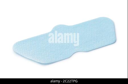 Blue cleansing nose pore patch strip isolated on white Stock Photo