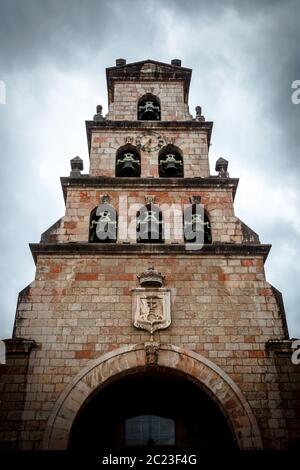 Church of the Assumption of Cangas de Onis, Asturias, Spain Stock Photo