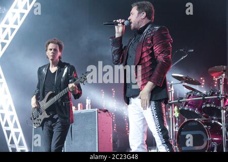 RIO DE JANEIRO, 30.04.2012: Duran Duran performs at the Citibank Hall in Rio de Janeiro (Néstor J. Beremblum / Alamy News) Stock Photo