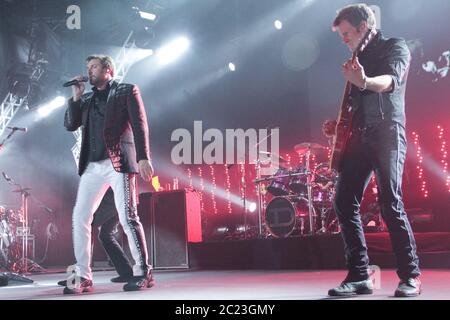 RIO DE JANEIRO, 30.04.2012: Duran Duran performs at the Citibank Hall in Rio de Janeiro (Néstor J. Beremblum / Alamy News) Stock Photo