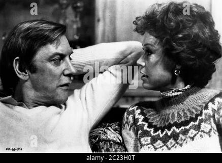 Feb. 19, 1981 - Hollywood, California, U.S. - Actor DONALD SUTHERLAND acting with co-star MARY TYLER MOORE in a scene from the film, 'Ordinary People.' (Credit Image: © Keystone Press Agency/Keystone USA via ZUMAPRESS.com) Stock Photo