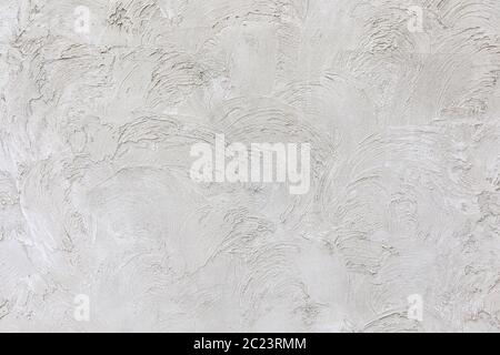 Light gray low contrast smooth decorative plaster concrete textured background. Abstract soft neutral antique artistic backdrop texture to your concep Stock Photo