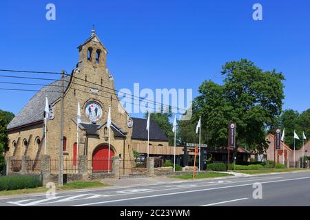 The (First World War) Hoge Crater Museum in Zillebeke (Ypres), Belgium Stock Photo