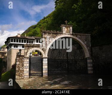 View to Bigorski Monastery St John the Baptist, ,Rostusha, North Macedonia Stock Photo