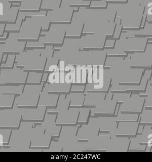 Gray Plates Seamless Pattern on Gray Stock Vector