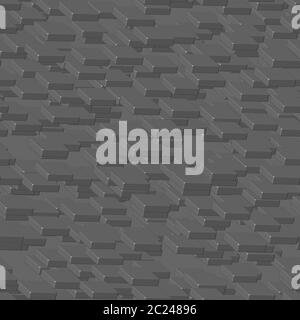 Gray Plates Seamless Pattern on Gray Stock Vector
