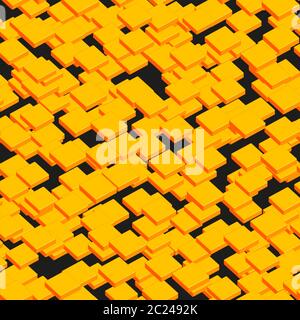 Gold Plates Seamless Pattern on Black Stock Vector