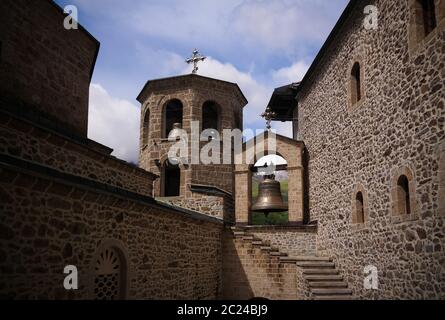 View to Bigorski Monastery St John the Baptist, ,Rostusha, North Macedonia Stock Photo