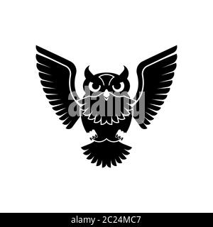 Owl icon. Eagle-owl bird sign. vector illustration Stock Vector