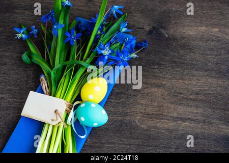 Easter table setting Stock Photo