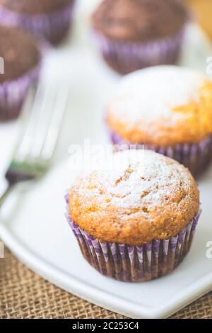 Cupcakes for breakfast Stock Photo