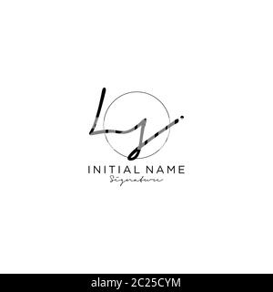 L S LS Initial letter handwriting and signature logo. Beauty vector ...