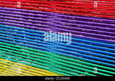 Wallpaper in different colors in Italy Stock Photo