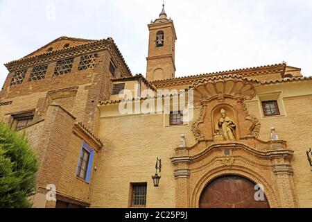 San Nicolas de Bari church in Zaragoza, Spain Stock Photo