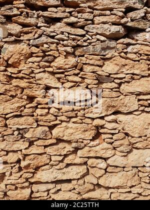 Quarry stone work in closeup Stock Photo