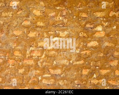 Brick wall texture in a rustic house Stock Photo