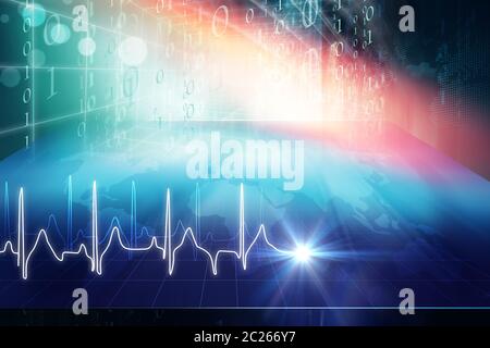 Medical Abstract Digital Background, Suitable for Health care and Medical News Topic Stock Photo