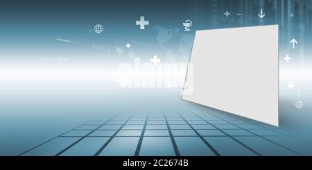 Medical abstract background, suitable for health care and medical topics Stock Photo