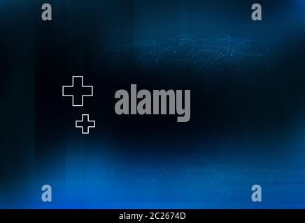 Medical Abstract Background, Global Connectivity Suitable for Healthcare and Medical Topic Stock Photo