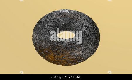 bumpy model of the torus. 3D rendering Stock Photo - Alamy