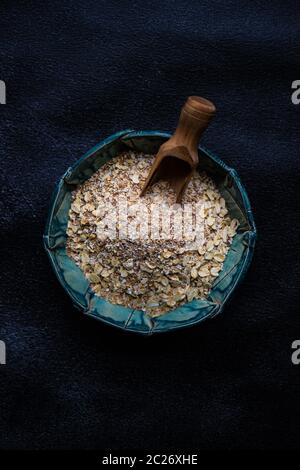 Healthy food concept with oats meal Stock Photo