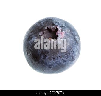 ripe blueberry isolated on white background Stock Photo