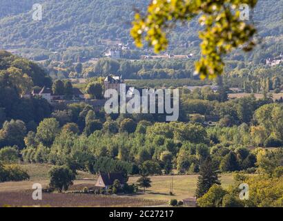 Perigord, the picturesque castle of Fayrac in Dordogne, France Stock Photo