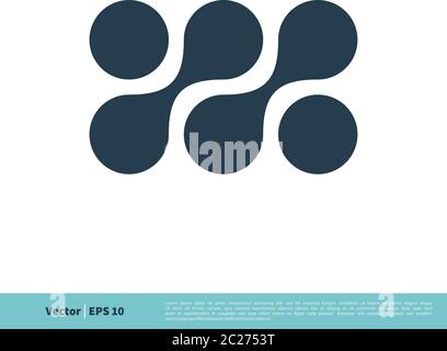 Abstract Connection Icon Vector Logo Template Illustration Design. Vector EPS 10. Stock Vector