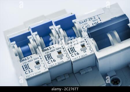 Electric Supply Switchers Stock Photo