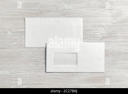 Two paper envelopes Stock Photo