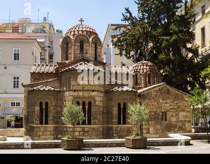 Church of Panaghia Kapnikarea, Athens Stock Photo