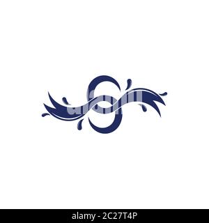 letter s water splash waves design logo vector Stock Vector Image & Art ...
