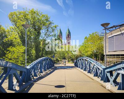 Herz Jesu Church in Freiburg Germany Stock Photo