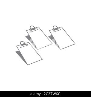 simple 3d paper board education symbol vector Stock Vector