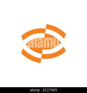 unseen eye geometric symbol vector Stock Vector