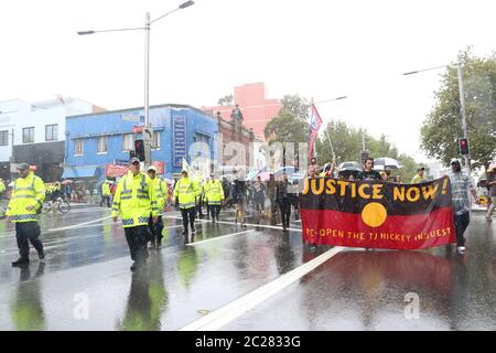 Redfer Riots Pictured: Protesters march through Redfern Stock Photo - Alamy
