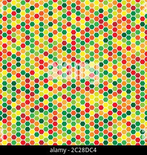 Vector seamless multicolored mosaic pattern. Graphic seamless pattern Stock Vector