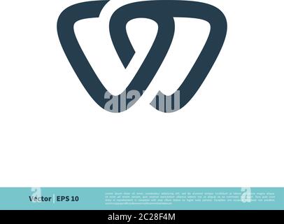 Triangle W Letter Abstract Icon Logo Vector Template Illustration Design. Vector EPS 10. Stock Vector