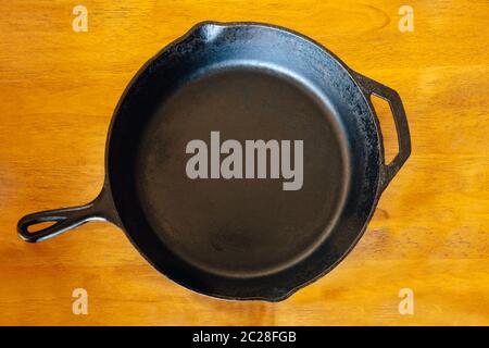 Cast iron pan Stock Photo