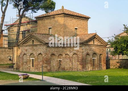 Mausoleum of Galla Placidia, Ravenna, Italy Stock Photo